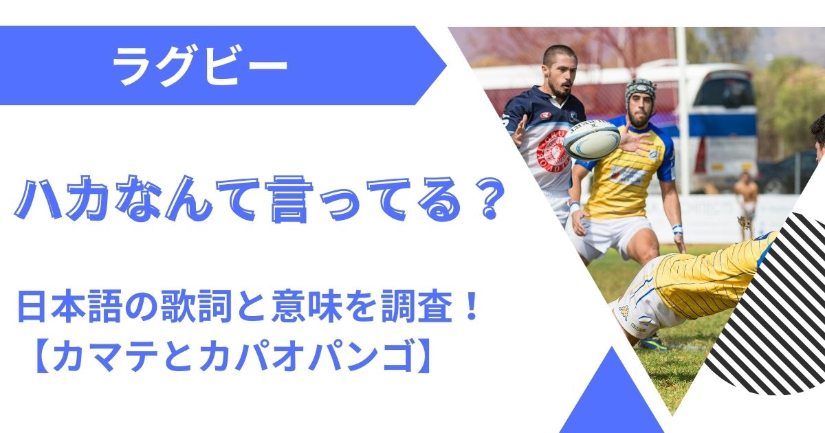 ハカなんて言ってる？日本語(カタカナ)歌詞と意味を調査！【カマテとカパオパンゴ】